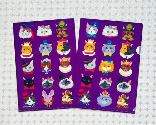 COMO A5 Clear File - Cat Face