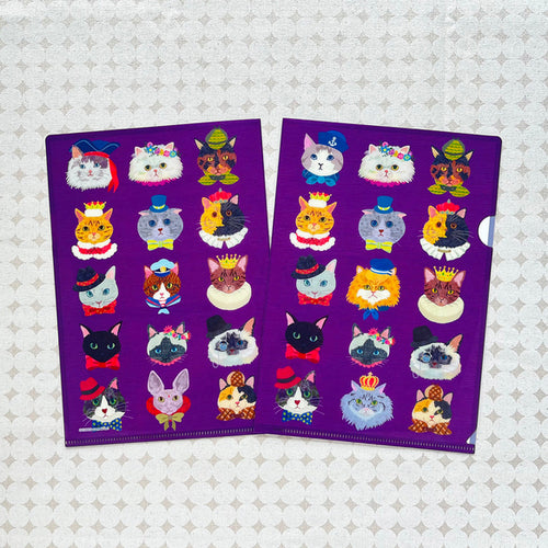 COMO A5 Clear File - Cat Face