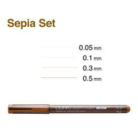 Copic Multiliner 4 Pen Set Sepia view 2