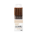 Copic Multiliner 4 Pen Set Sepia