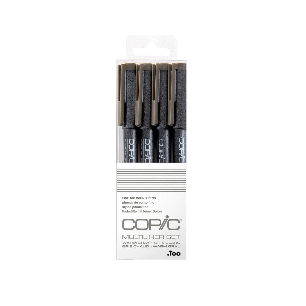 Copic Multiliner 4 Pen Set Warm Gray