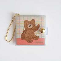 Furukawa Shiko Chocolog Ball Chain Mini Notebook - Bear view 3