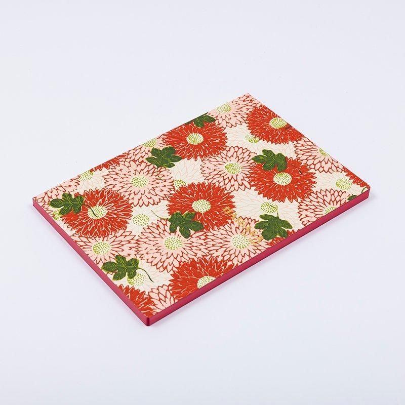 Haibara Codex-bound Notebook Vertical Plain - Choyo Red