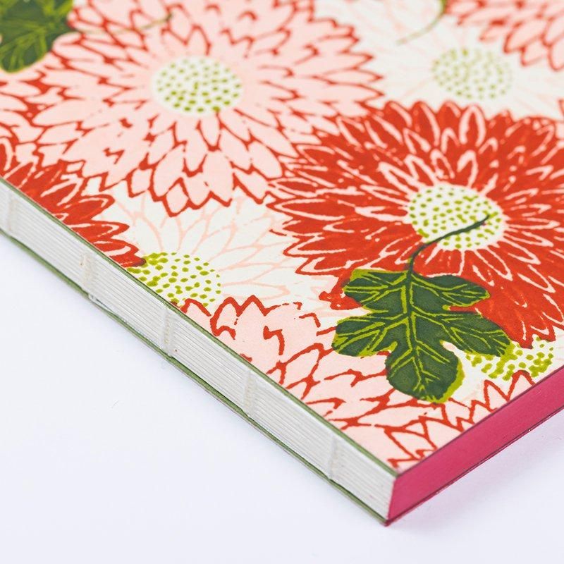 Haibara Codex-bound Notebook Vertical Plain - Choyo Red