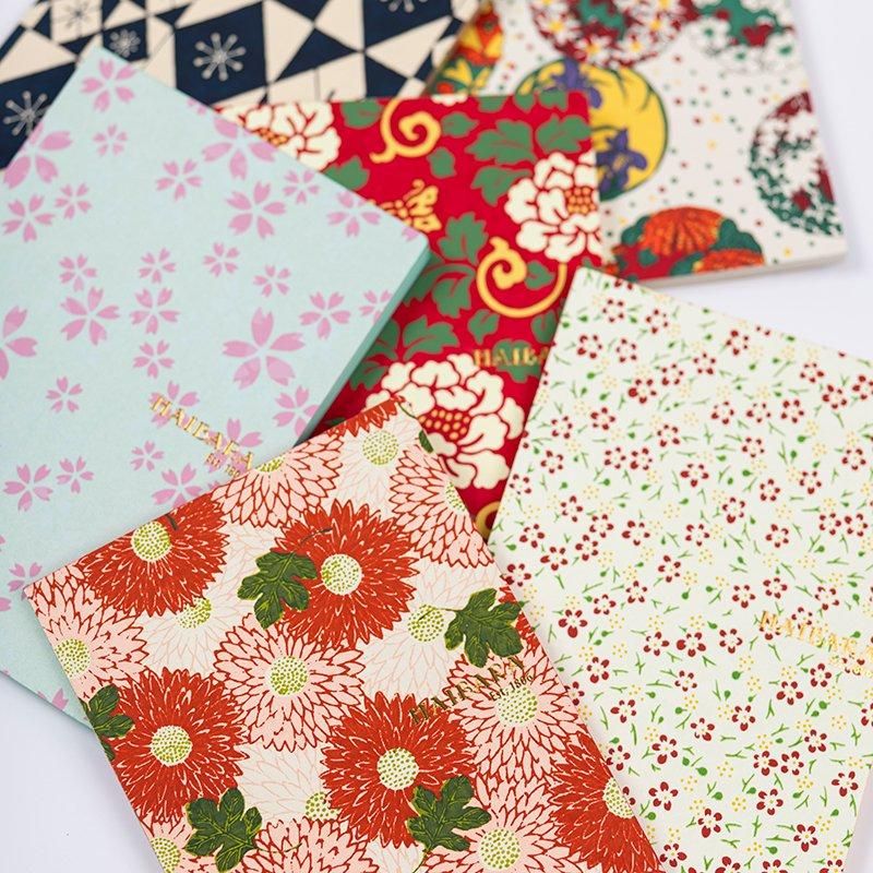 Haibara Codex-bound Notebook Vertical Plain - Choyo Red