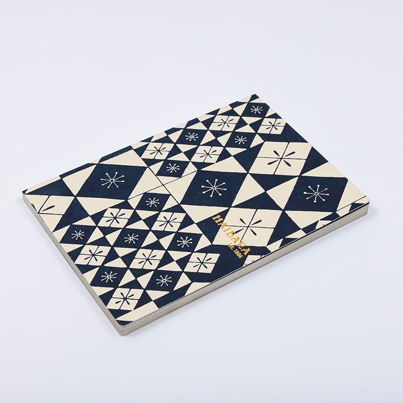 Haibara Codex-bound Notebook Vertical Plain - Colored Glass Blue