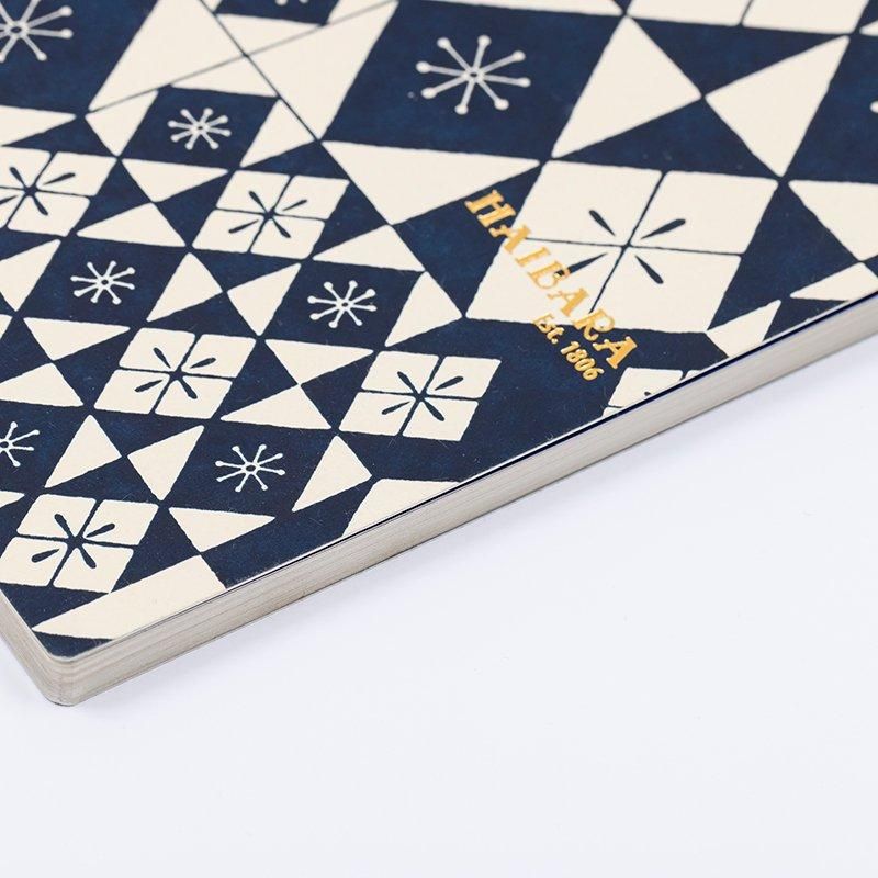Haibara Codex-bound Notebook Vertical Plain - Colored Glass Blue