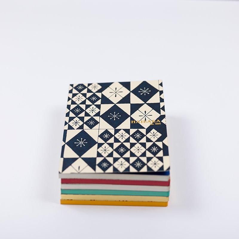 Haibara Codex-bound Notebook Vertical Plain - Colored Glass Blue