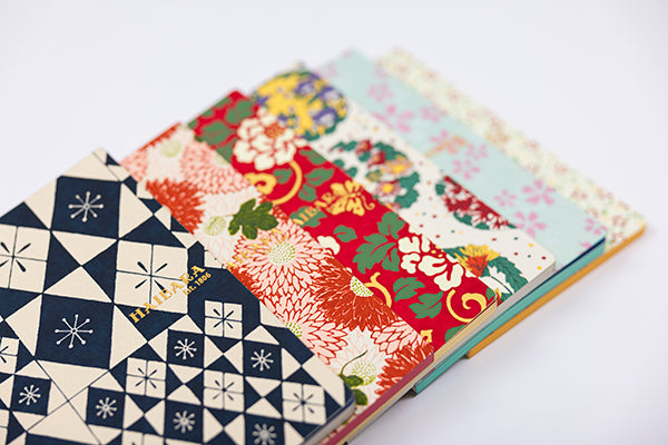 Haibara Codex-bound Notebook Vertical Plain - Colored Glass Blue