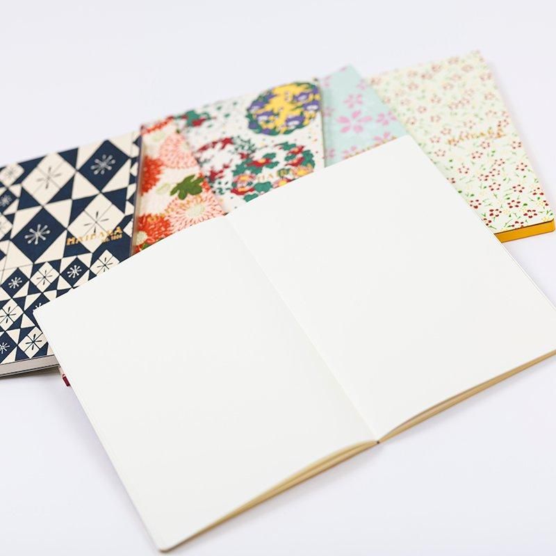Haibara Codex-bound Notebook Vertical Plain - Peony