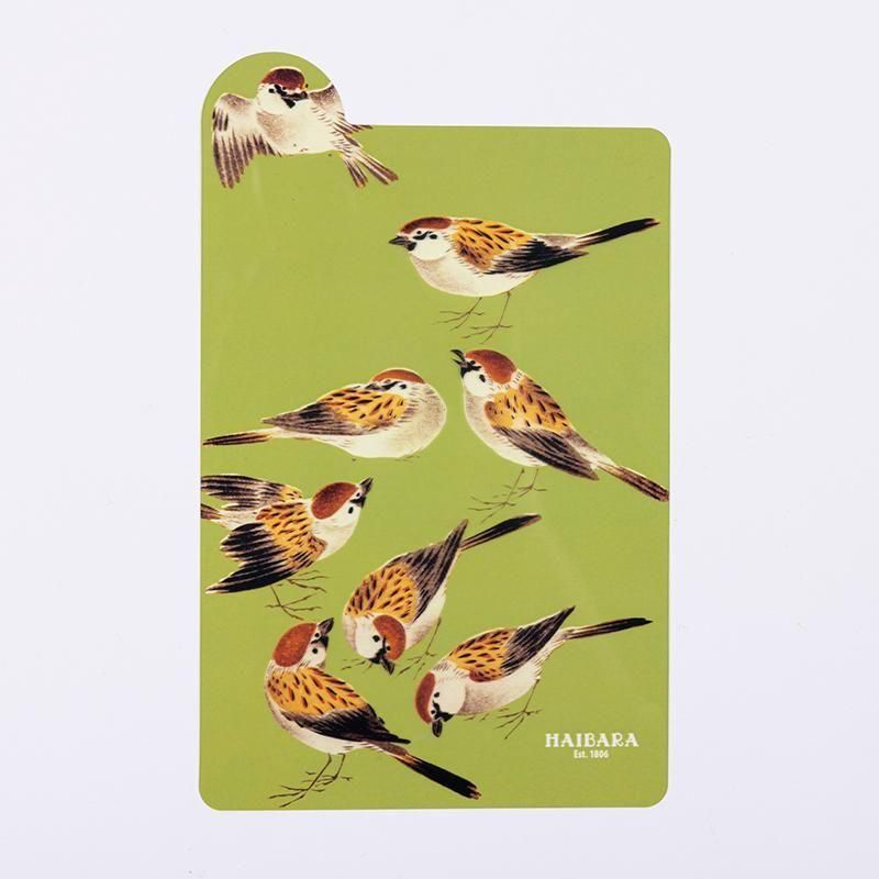 Haibara Pattern Bookmark - Sparrow
