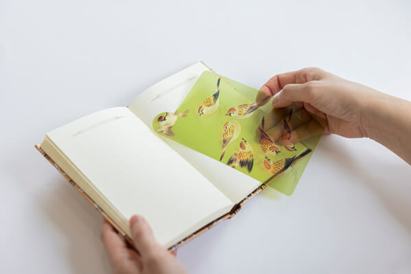 Haibara Pattern Bookmark - Sparrow