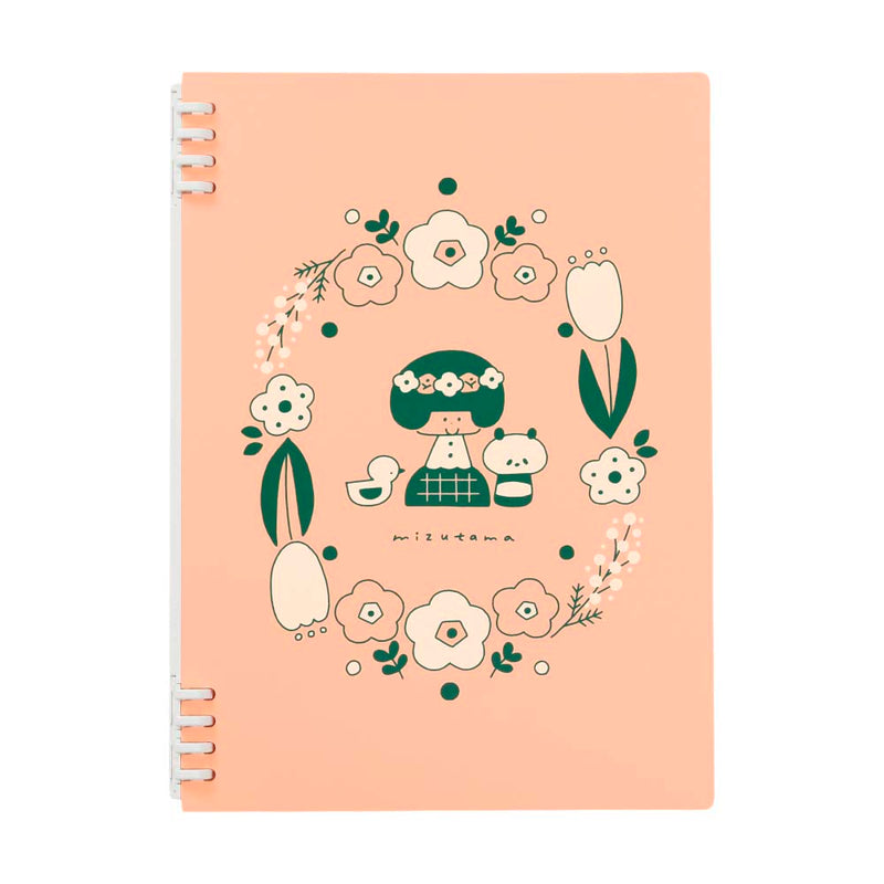 King Jim Ring Notebook Tefrene Mizutama B5 Flower