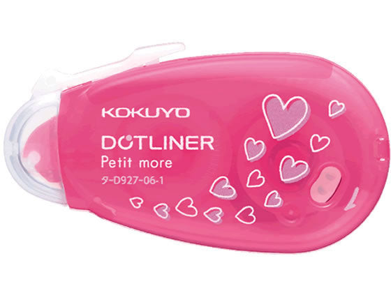 Kokuyo DotLiner Petit More Heart – Pink Tape Adhesive
