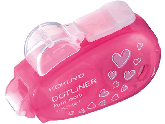 Kokuyo DotLiner Petit More Heart – Pink Tape Adhesive