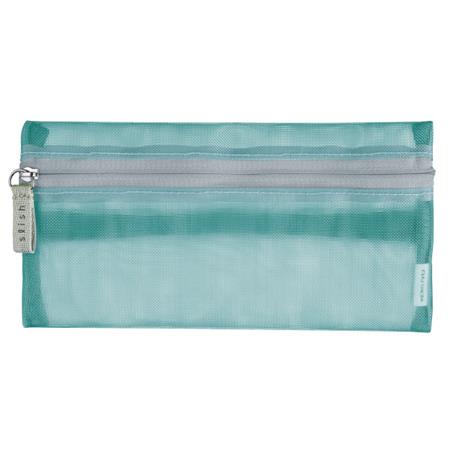 Kokuyo Slish Mesh Pen Case - Emerald Green