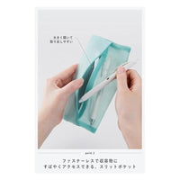 Kokuyo Slish Mesh Pen Case - Emerald Green view 4