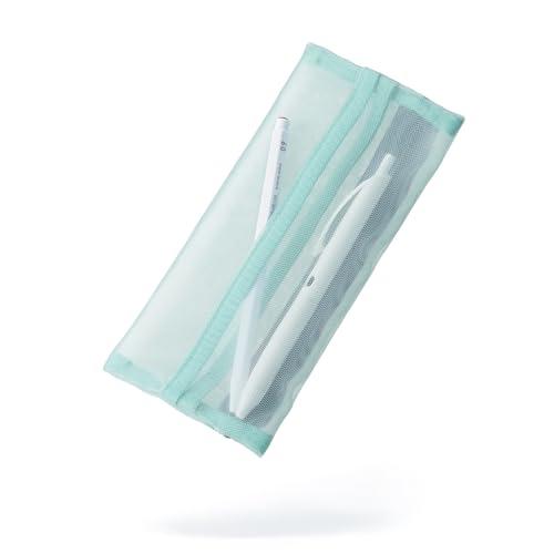 Kokuyo Slish Mesh Pen Case - Emerald Green