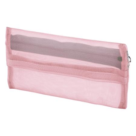 Kokuyo Slish Mesh Pen Case - Light Pink