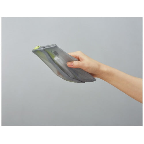 Kokuyo Slish Mesh Pen Case — Silver Grey