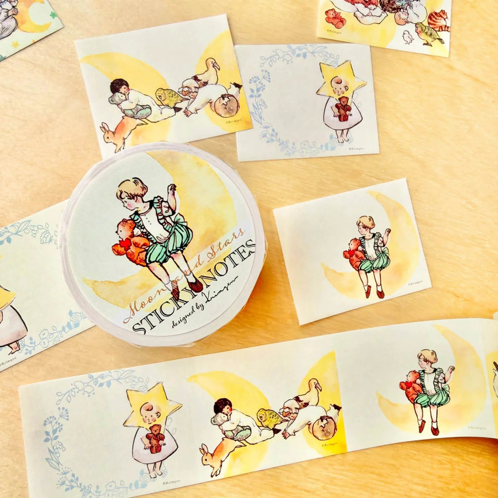 Krimgen Sticky Notes Roll 40mm - Moon and Stars