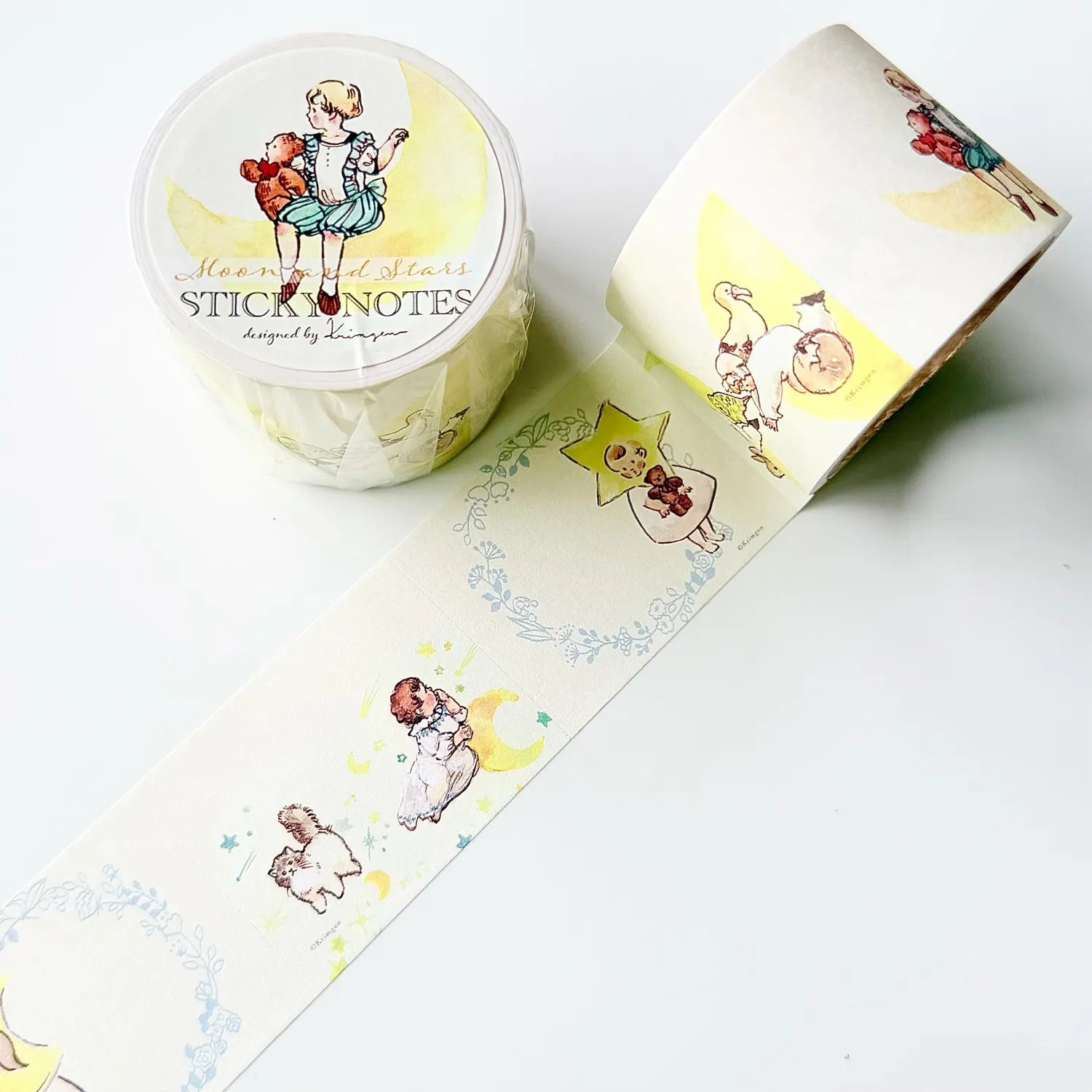 Krimgen Sticky Notes Roll 40mm - Moon and Stars