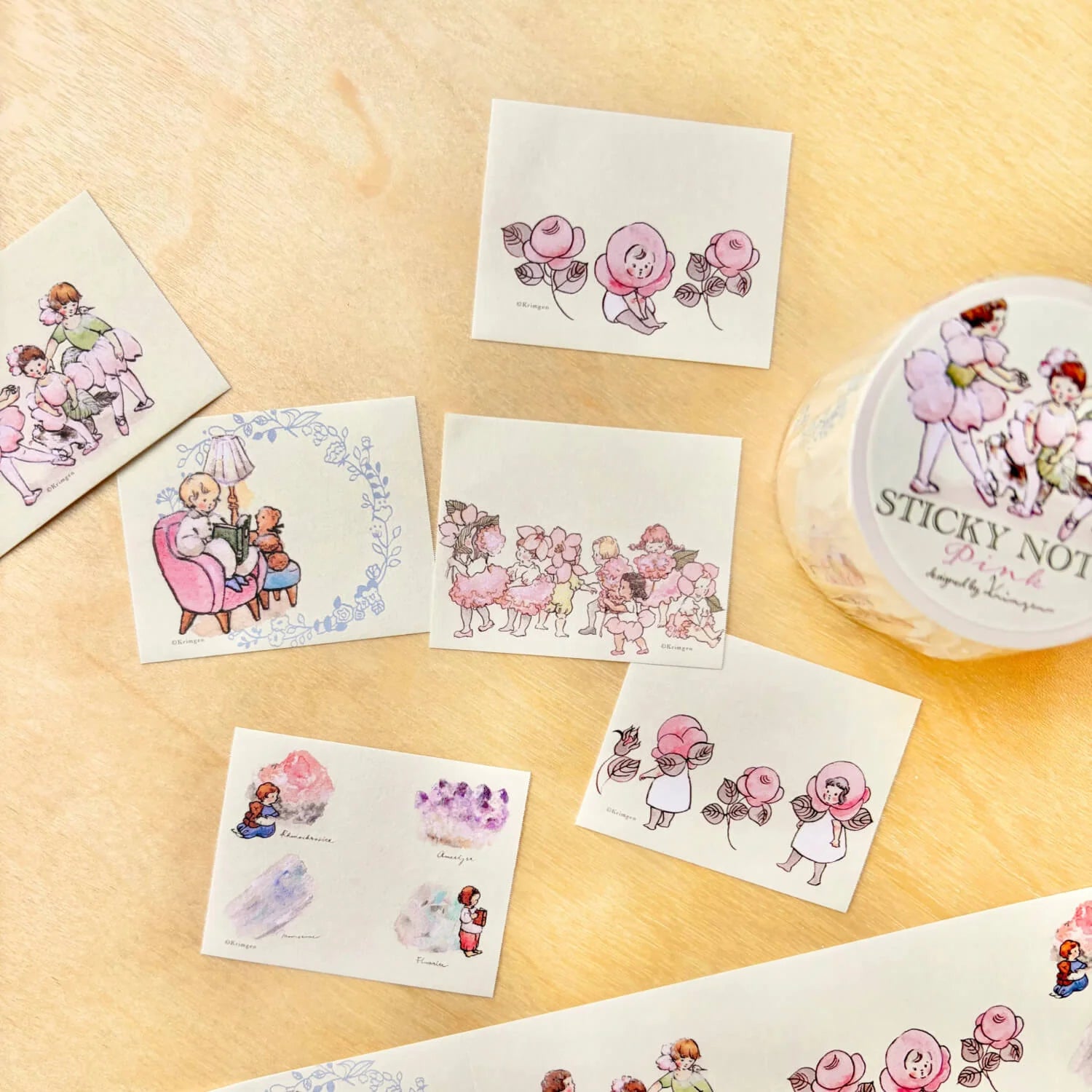 Krimgen Sticky Notes Roll 40mm - Pink