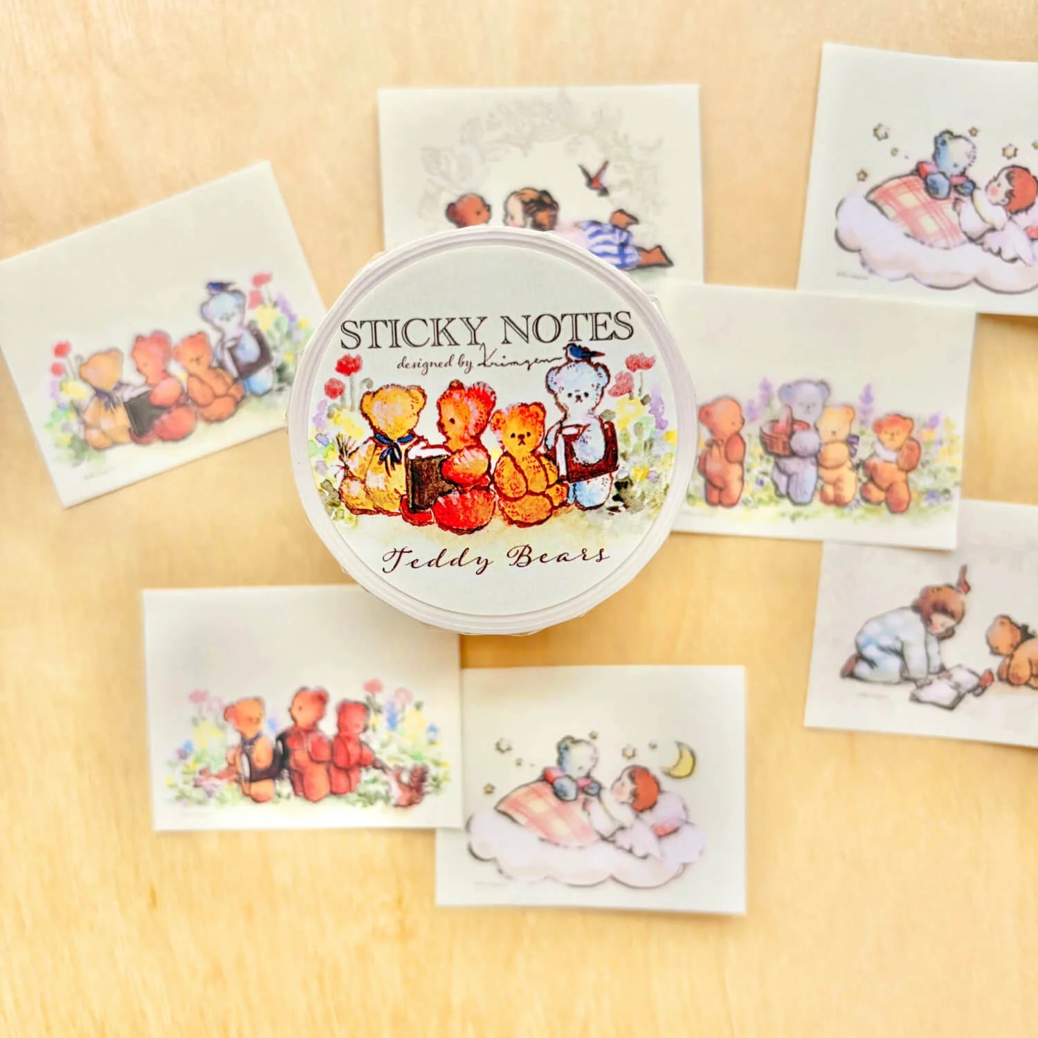 Krimgen Sticky Notes Roll 40mm - Teddy Bears