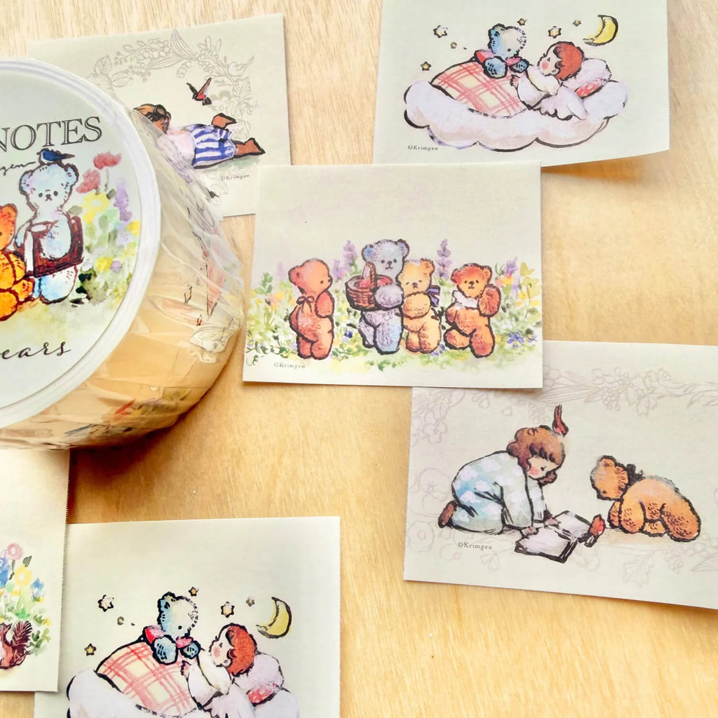 Krimgen Sticky Notes Roll 40mm - Teddy Bears