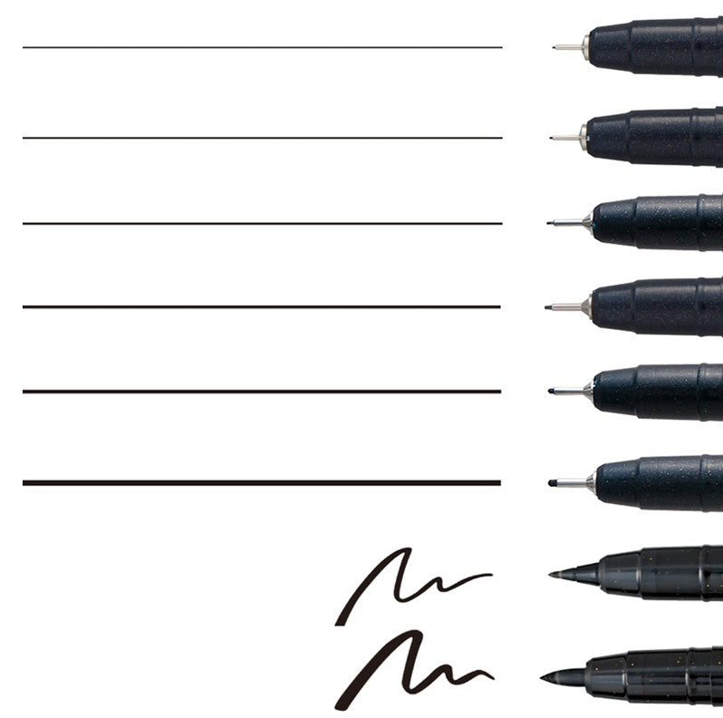 Kuretake ZIG Cartoonist MANGAKA Black 8 Pen Set