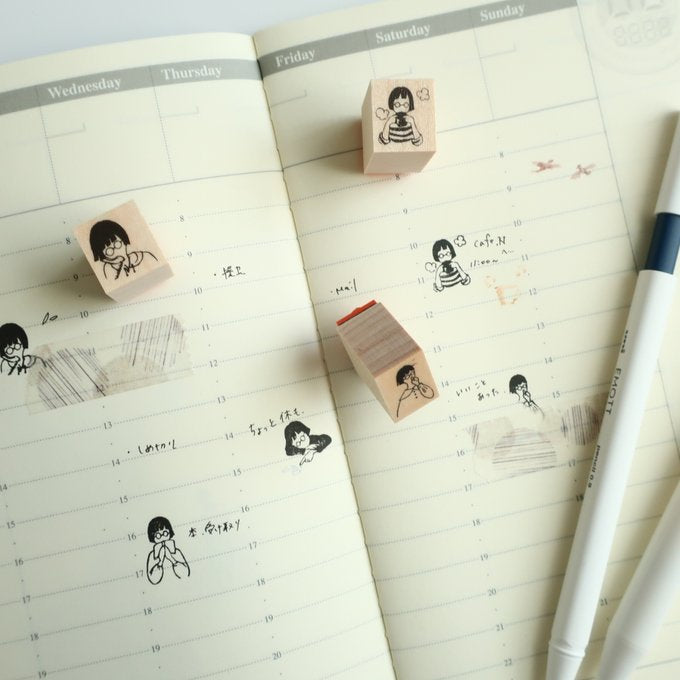 MA7stamp Rubber Stamp Fumiko - Fumiko-san