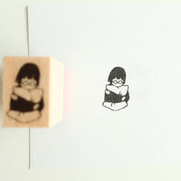 MA7stamp Rubber Stamp Fumiko - Hugs Tightly view 2