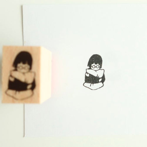MA7stamp Rubber Stamp Fumiko - Hugs Tightly