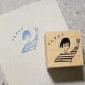MA7stamp Rubber Stamp Fumiko - Peace