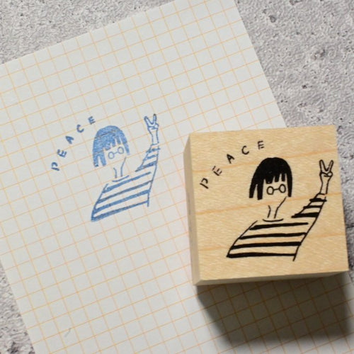MA7stamp Rubber Stamp Fumiko - Peace
