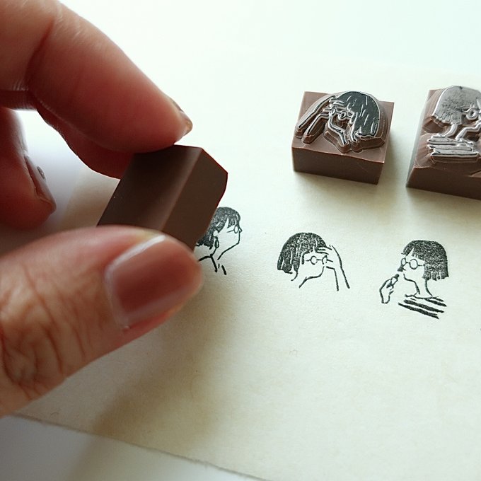 MA7stamp Rubber Stamp Fumiko - Piercings