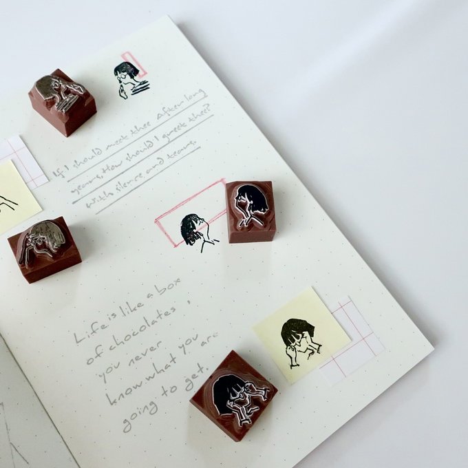 MA7stamp Rubber Stamp Fumiko - Piercings