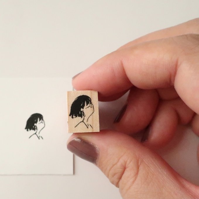 MA7stamp Rubber Stamp Fumiko - Piercings