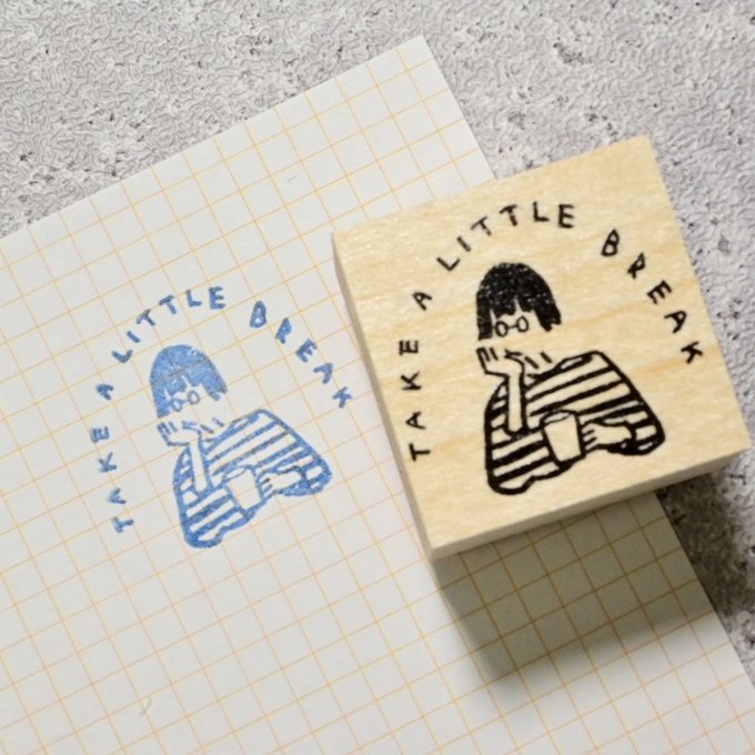 MA7stamp Rubber Stamp Fumiko - Take a Little Break