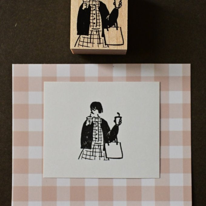 MA7stamp Rubber Stamp Fumiko - Take Out