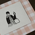 MA7stamp Rubber Stamp Fumiko - Take Out