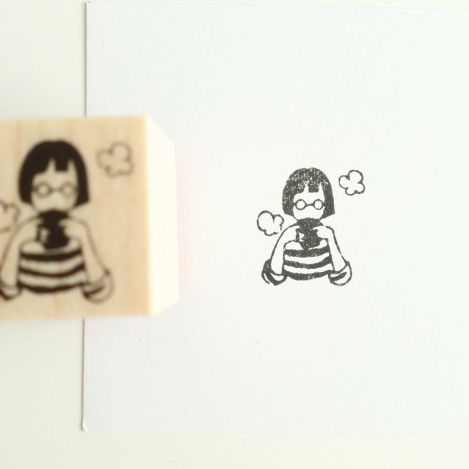MA7stamp Rubber Stamp Fumiko -  Warm and Cozy