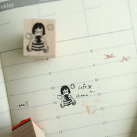 MA7stamp Rubber Stamp Fumiko -  Warm and Cozy view 3