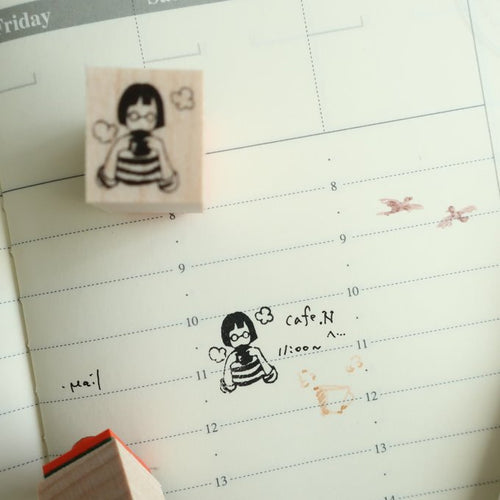 MA7stamp Rubber Stamp Fumiko -  Warm and Cozy
