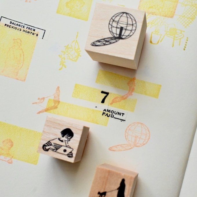MA7stamp Rubber Stamp Fumiko - Working