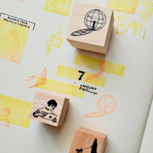 MA7stamp Rubber Stamp Fumiko - Working