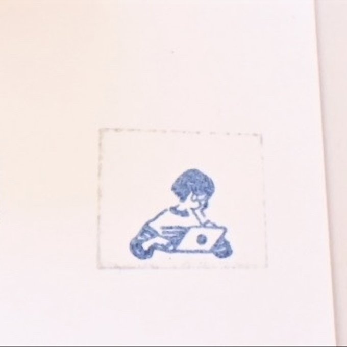 MA7stamp Rubber Stamp Fumiko - Working