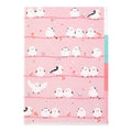 Midori A4 Pocket Clear File – Long-tailed Tits