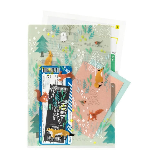 Midori A4 Pocket Clear File – Nordic Animal