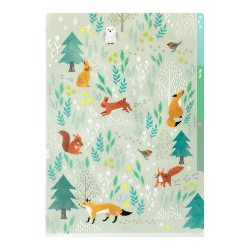 Midori A4 Pocket Clear File – Nordic Animal